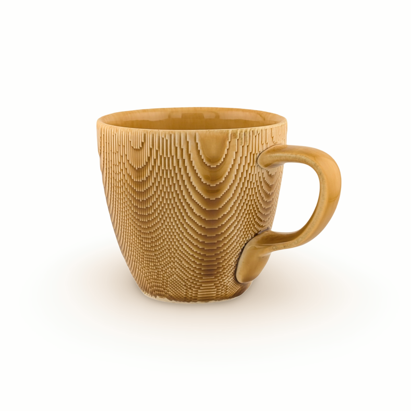 Curve Mug with Tactile Surface and Wide Handle