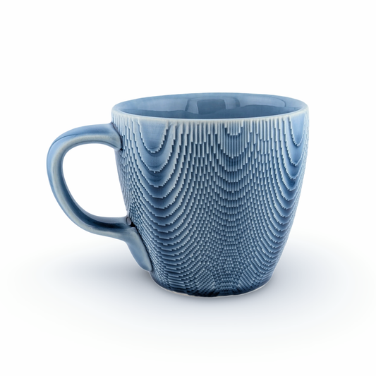 Curve Mug with Tactile Surface and Wide Handle